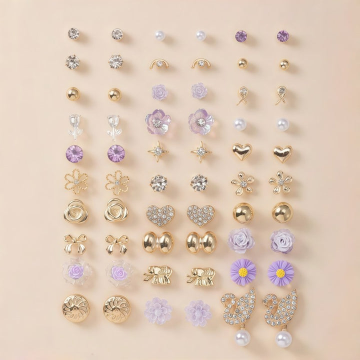 Sparkling Earrings Set Bowlift