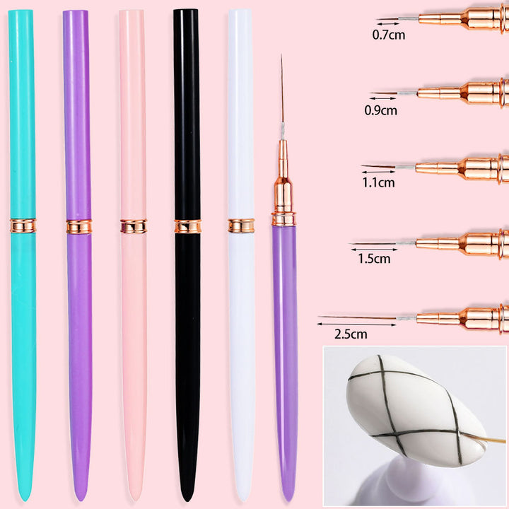 Precision Nail Art Detailing Brushes Set Bowlift