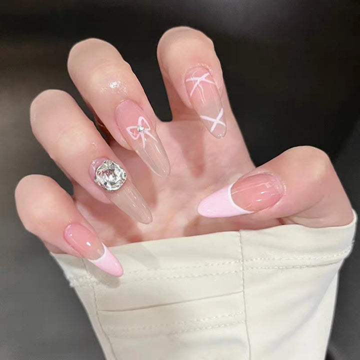 Decorative Character-Themed Press-On Nails with 3D Elements Bowlift