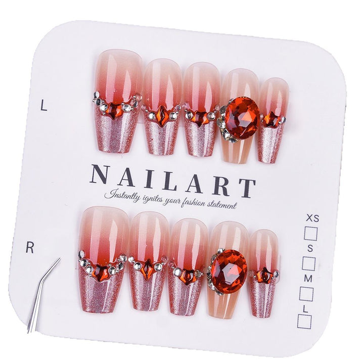 Luxury Glittering Press-On Nail Set Bowlift