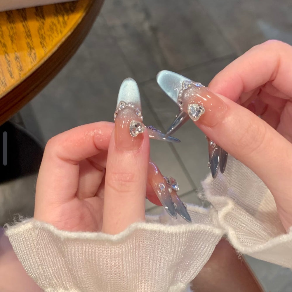 Artistic Long Stiletto Press-On Nail Set Bowlift