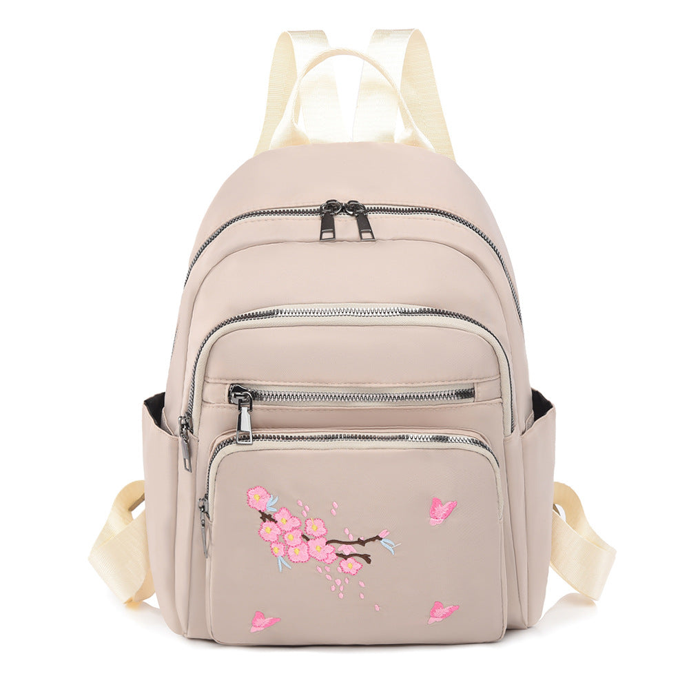 Elegant Embroidered Mini Backpack