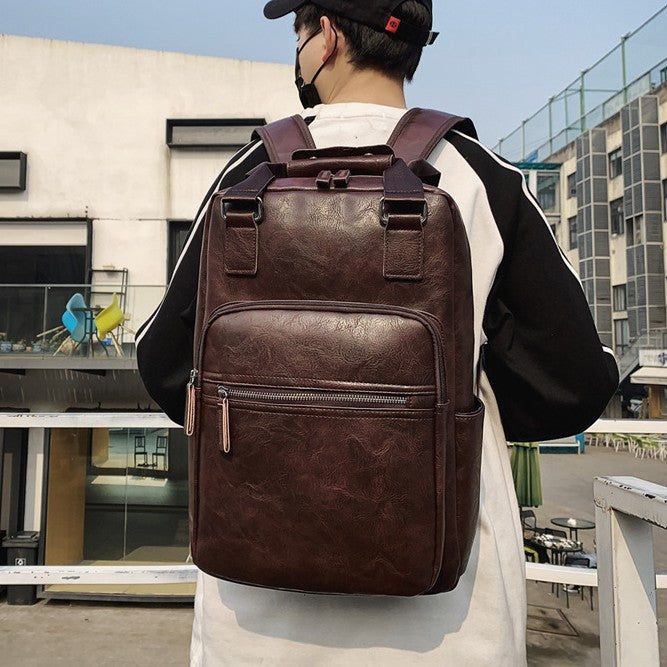 Elegant Backpack Made of High-Quality Leather Bowlift