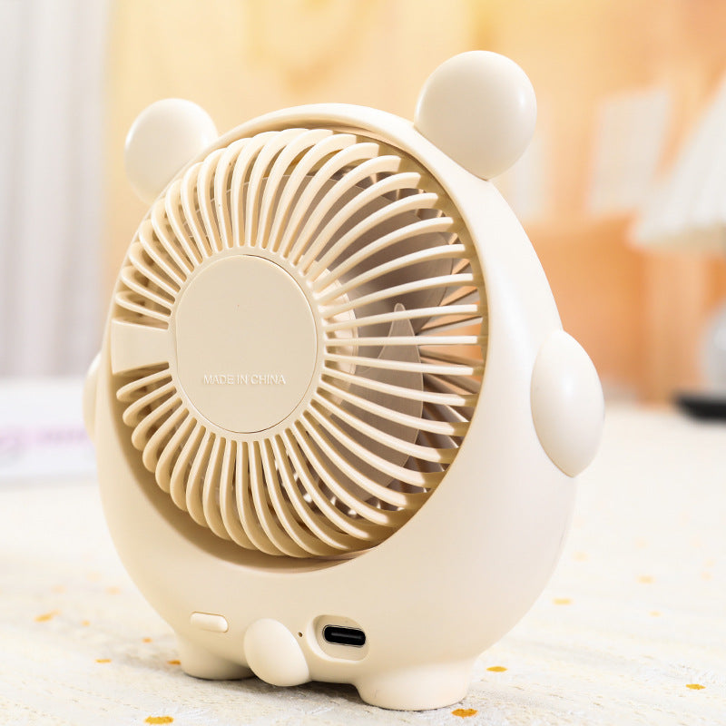 Cute Panda-Shaped Handheld Fan Bowlift