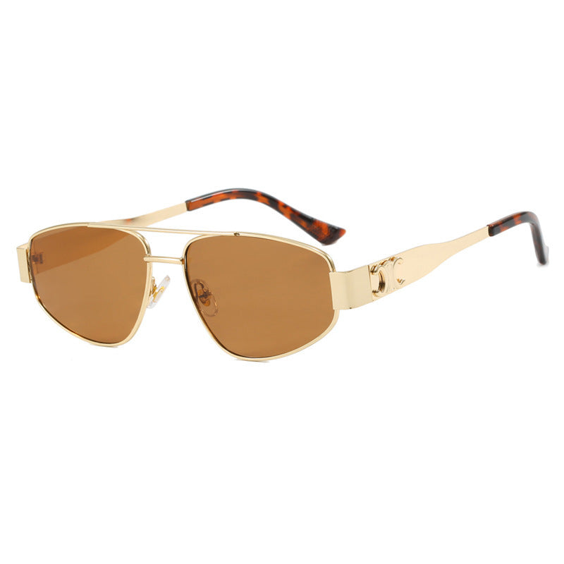 Ladies sporty sunglasses with polarized lenses and elegant metal frame Bowlift