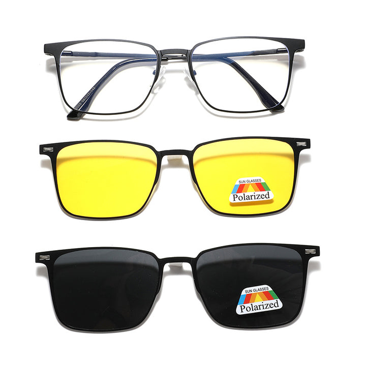 Women's fashionable sunglasses with interchangeable polarizing lenses Bowlift