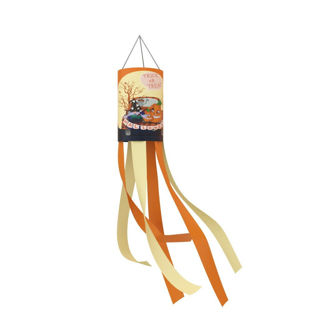 Unisex nan patriotic American flag windsock with long trailing streamers and reinforced hanging loop Bowlift