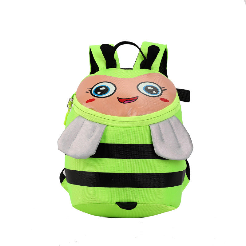 Plush backpack with bee motif and practical compartments Bowlift