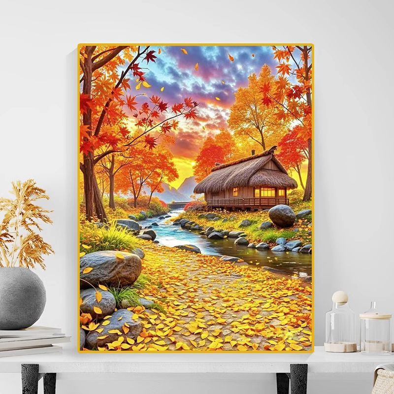 Autumn Landscape Canvas Art Print Bowlift