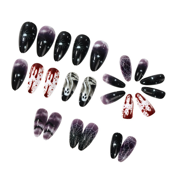 Artificial artificial nails with Halloween motifs Bowlift