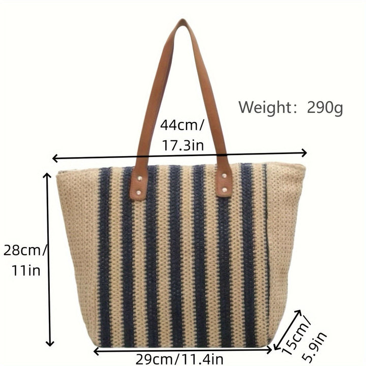 Spacious shopper bag with leather accents Bowlift