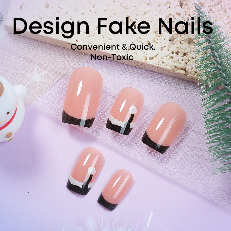 Acrylic Nail Kit with Elegant French Peeling Effect Bowlift