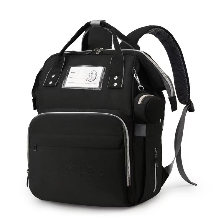 Multi-Compartment Functional Diaper Backpack Bowlift