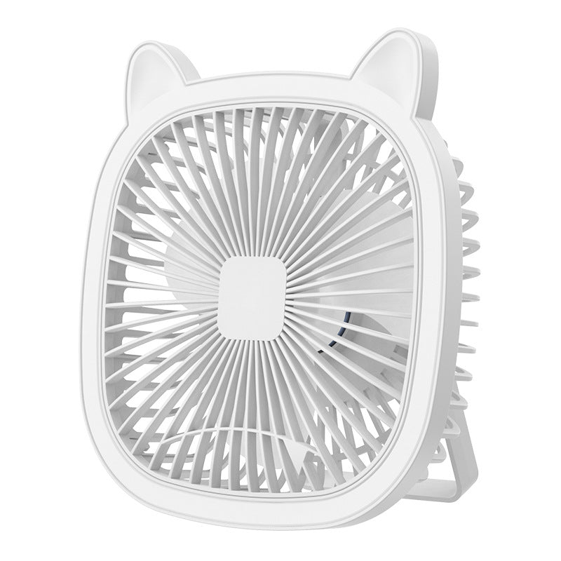Ladies Portable Mini Table Fan in Cute Cat Design Bowlift