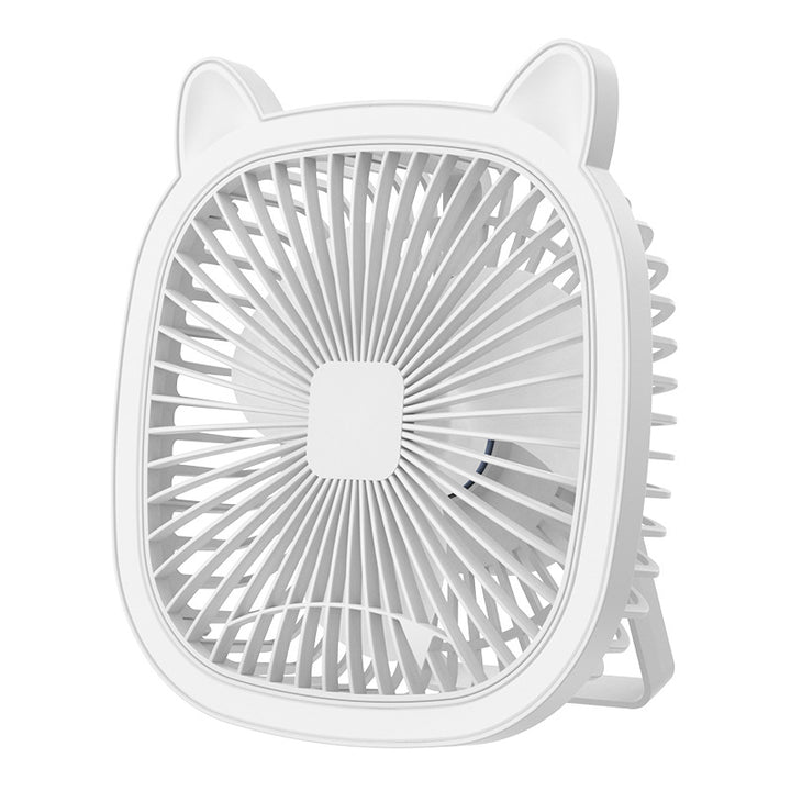 Ladies Portable Mini Table Fan in Cute Cat Design Bowlift