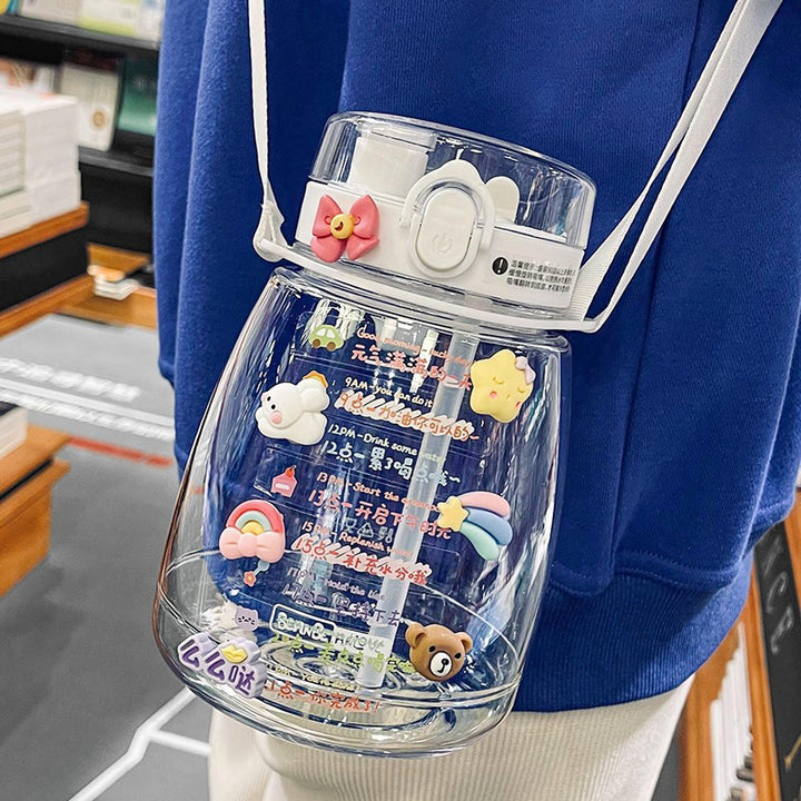 Ladies Playful Water Bottle with Animal Design Bowlift