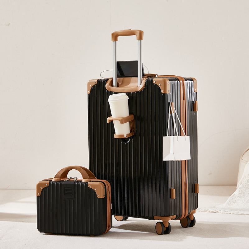 Unisex Double-Layer Expandable Hard-Shell Luggage Set Bowlift