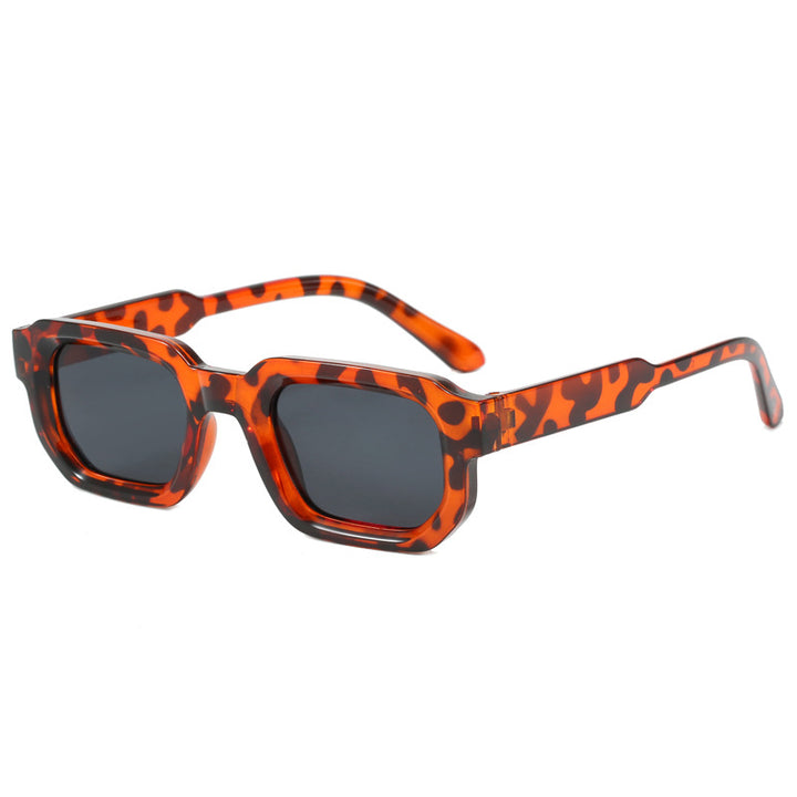 Women's fashionable square sunglasses with clear frame Bowlift