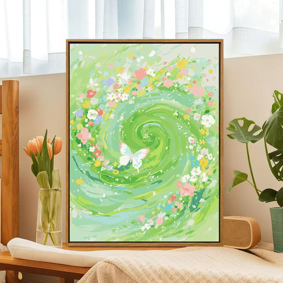 Floral Whirlwind Canvas Art Bowlift