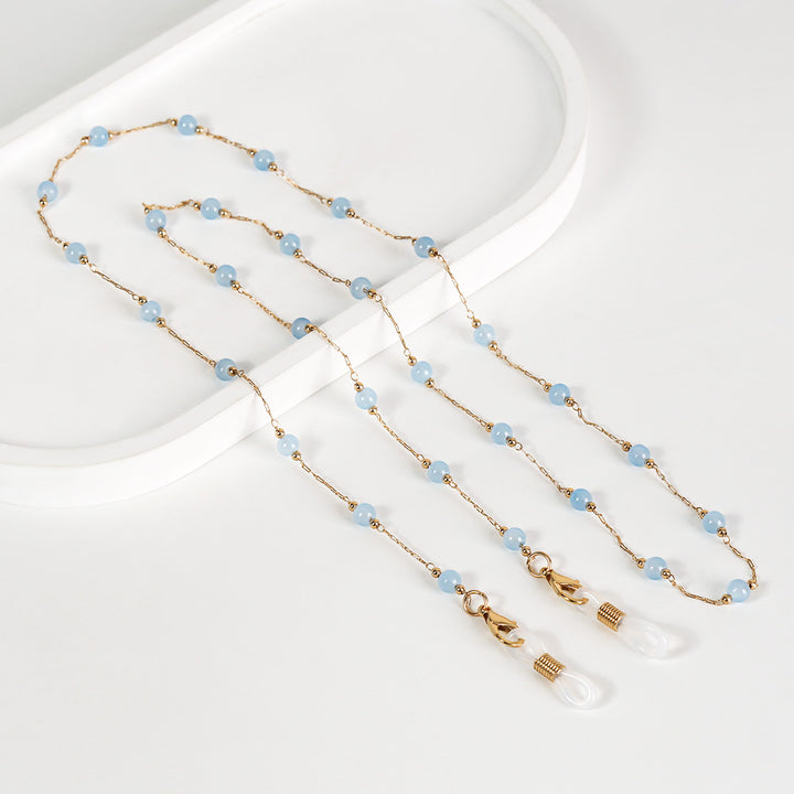 Elegant Beaded Glasses Chain Bowlift