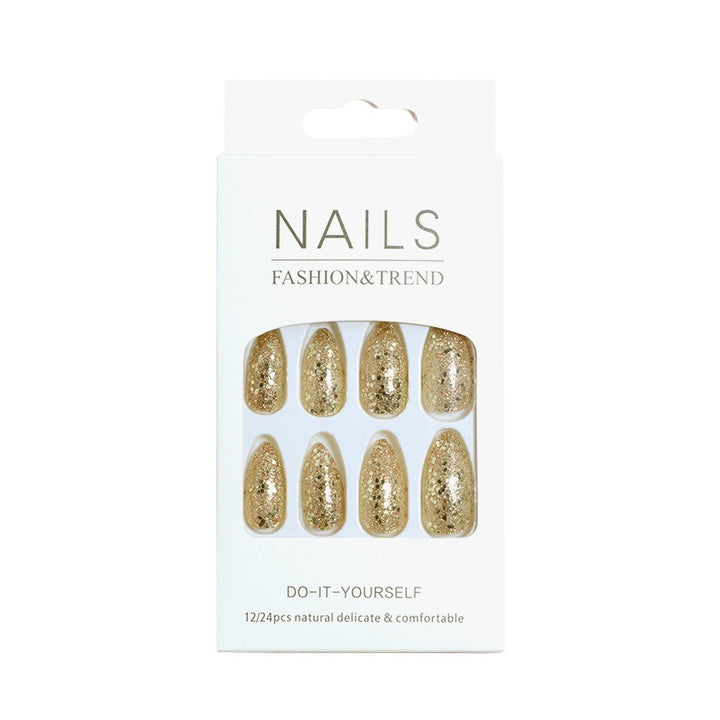 Glittering Long Stiletto Press-On Nails Bowlift