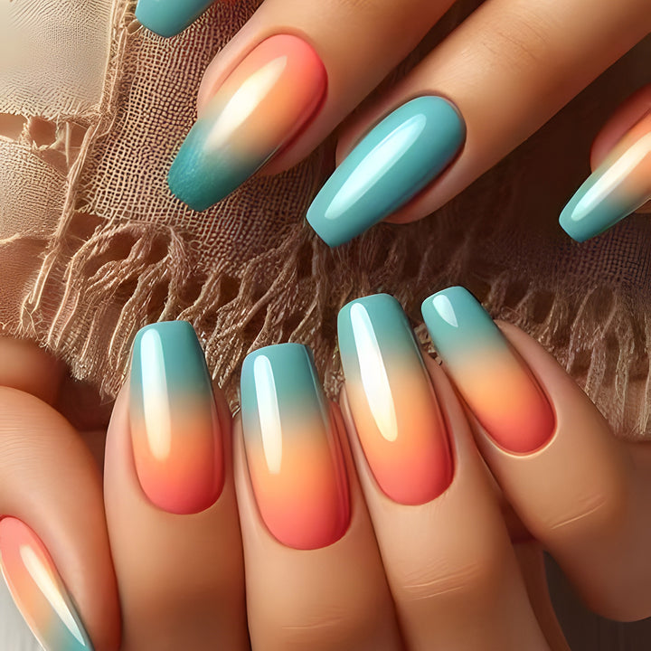 Ombre Press-On Nail Set Bowlift