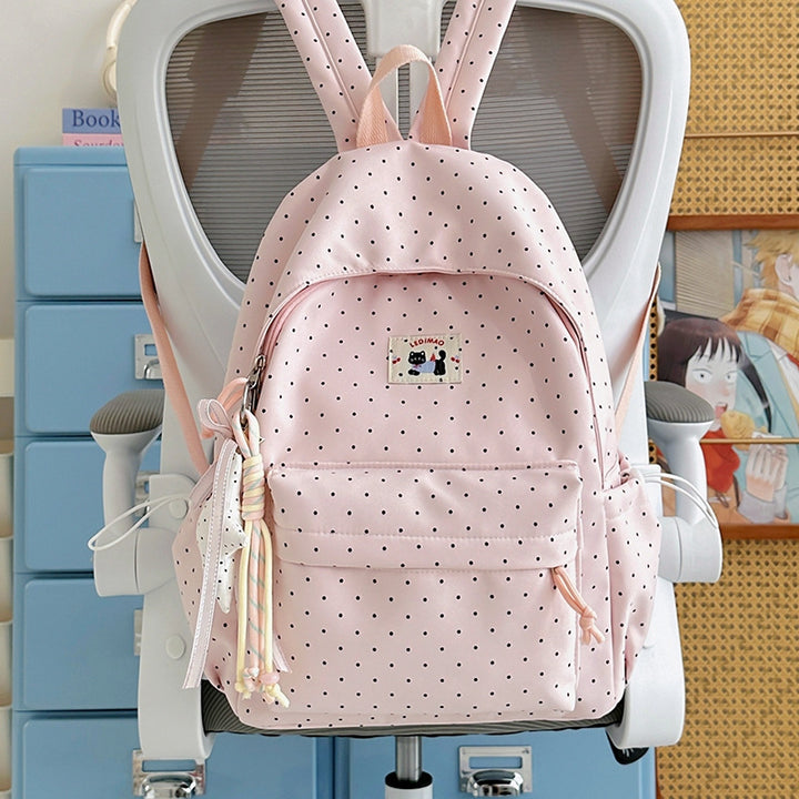 Cute Polka Dot Bunny Ear Backpack