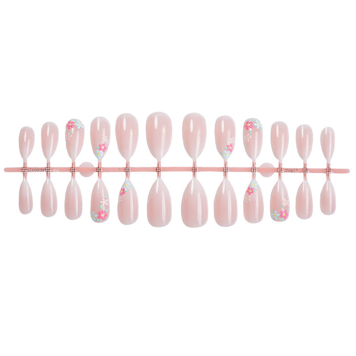 Floral Decorative Press-On Nail Set Bowlift 1788496020
