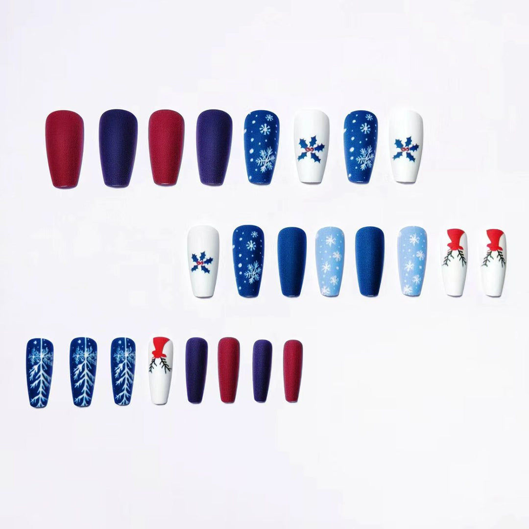 Creative Christmas Themed Fake Nails Bowlift