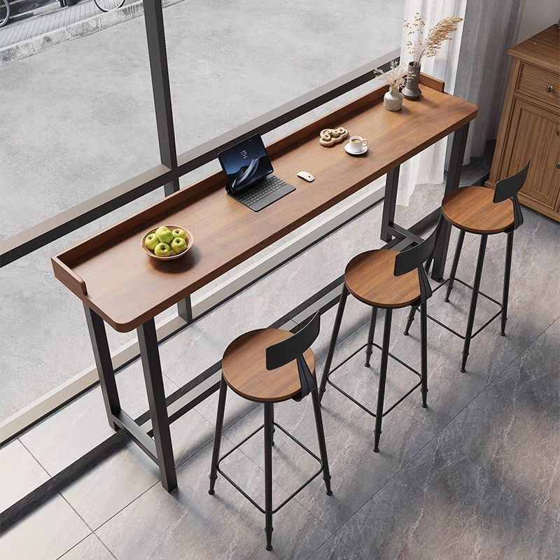 High-quality bar table with integrated storage Bowlift