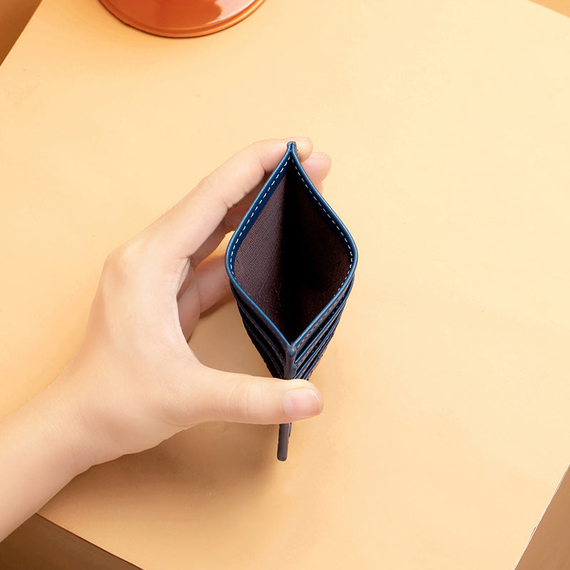 Premium Woven Leather Cardholder Bowlift