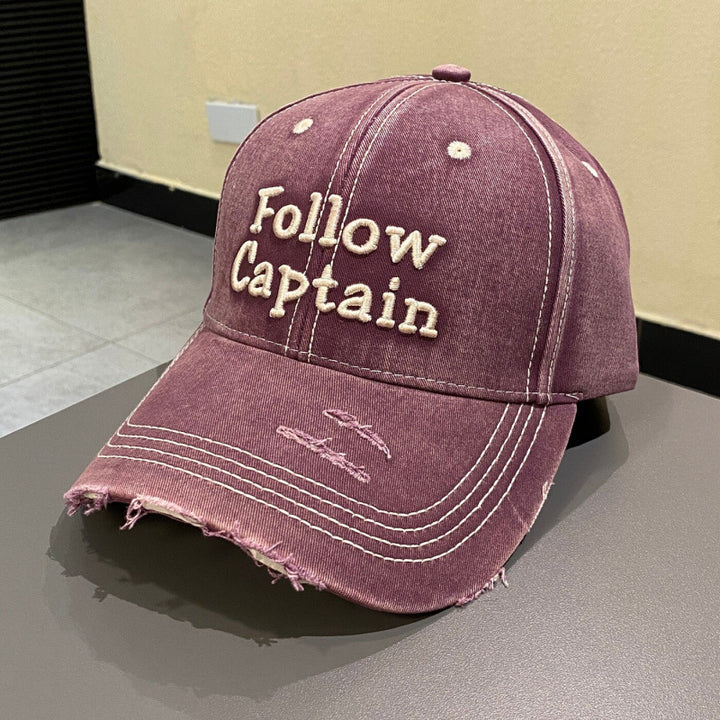 Men's Distressed Vintage Baseball Cap Bowlift