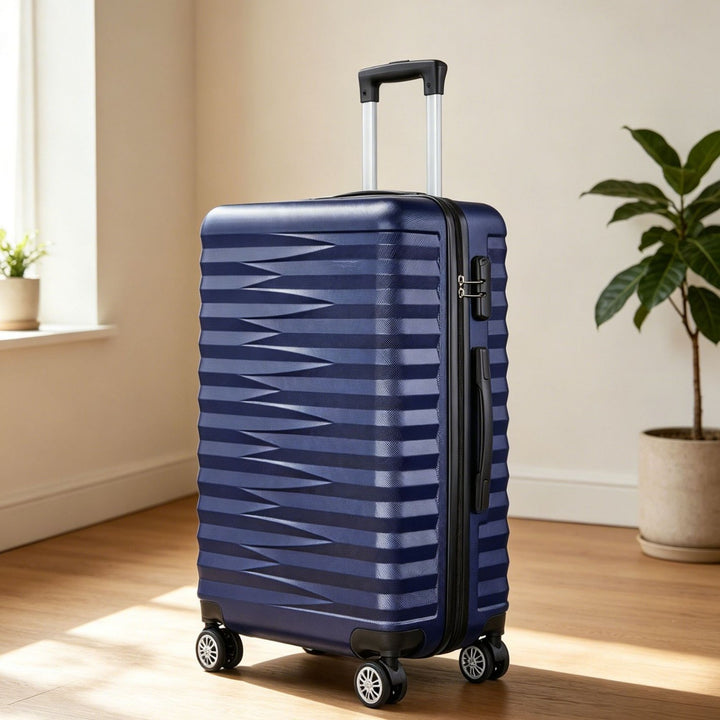 Unisex Stylish Textured Hard Shell Spinner Suitcase Bowlift