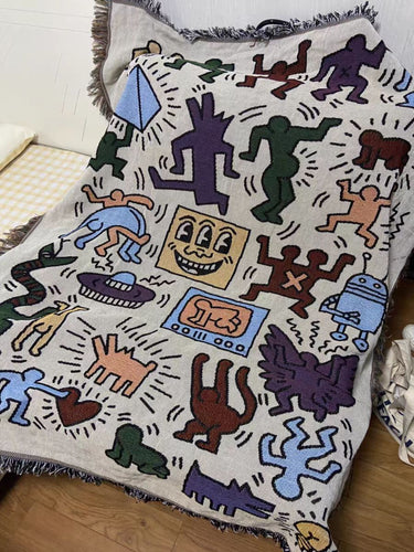 Artistic Graphic Throw Blanket