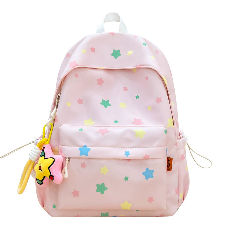 Playful Star Pattern Backpack