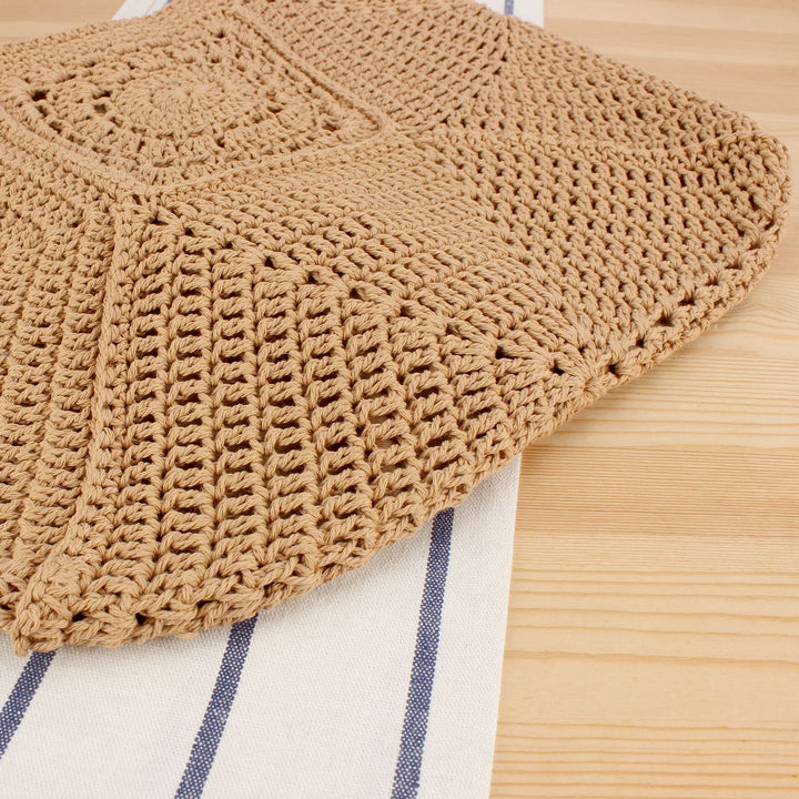 Handbag with Artistic Crochet Pattern Bowlift