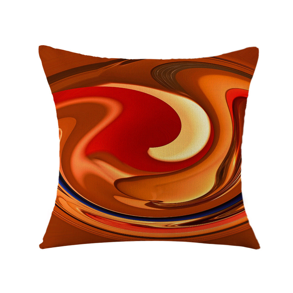 Women's cushion cover with textured fabric and warm earth tones Bowlift
