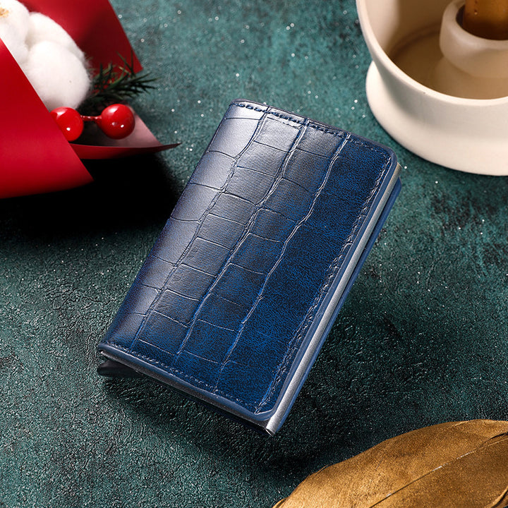 Premium Leather Business Card Holder Bowlift