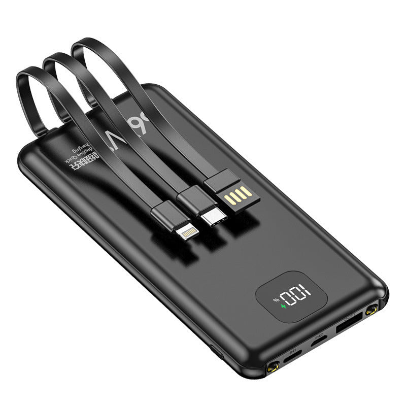 Compact power bank with integrated fast charging ports Bowlift