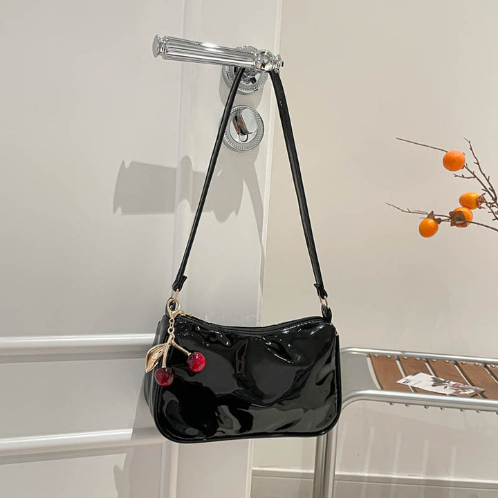 WoGlossy Textured Handheld Crossbody Bag Bowlift