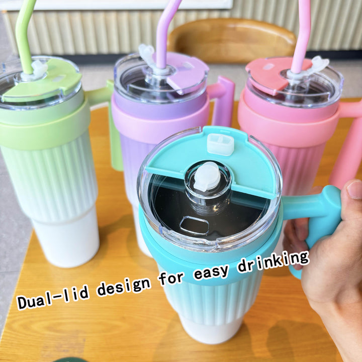 Ladies multifunctional drink bottle with practical carrying handle Bowlift