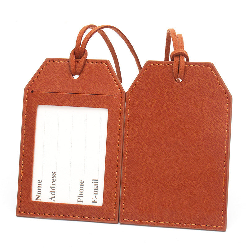 Premium Leather Travel Luggage Tag Bowlift