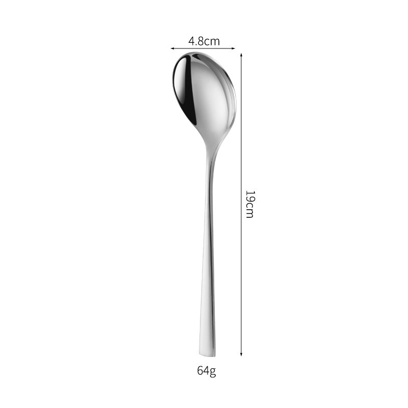 Elegant dessert knife with curved handle Bowlift
