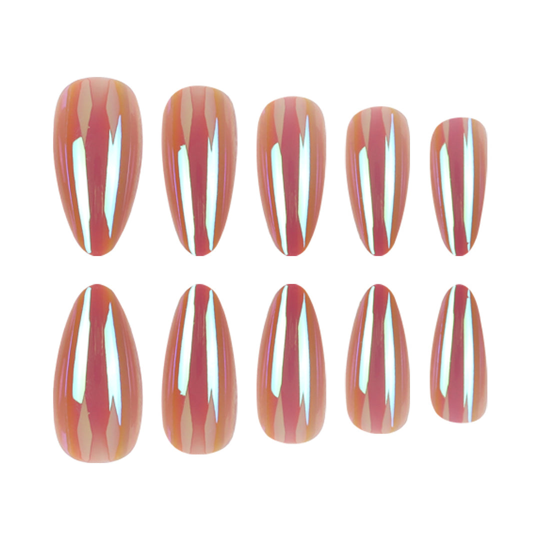 Metallic Stiletto Nail Extensions Bowlift