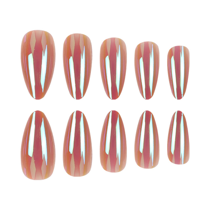 Metallic Stiletto Nail Extensions Bowlift