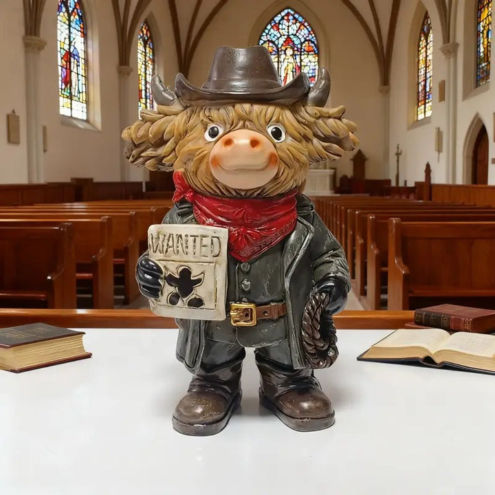 Funny Cowboy Figurine Bowlift