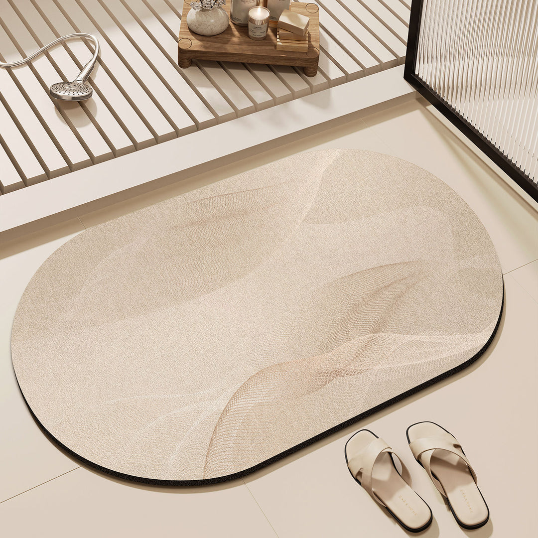 Elegant Oval Bathroom Mat Bowlift