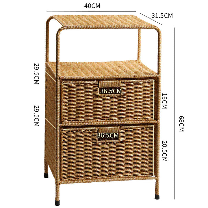 Multi-Tiered Woven Storage Unit Bowlift