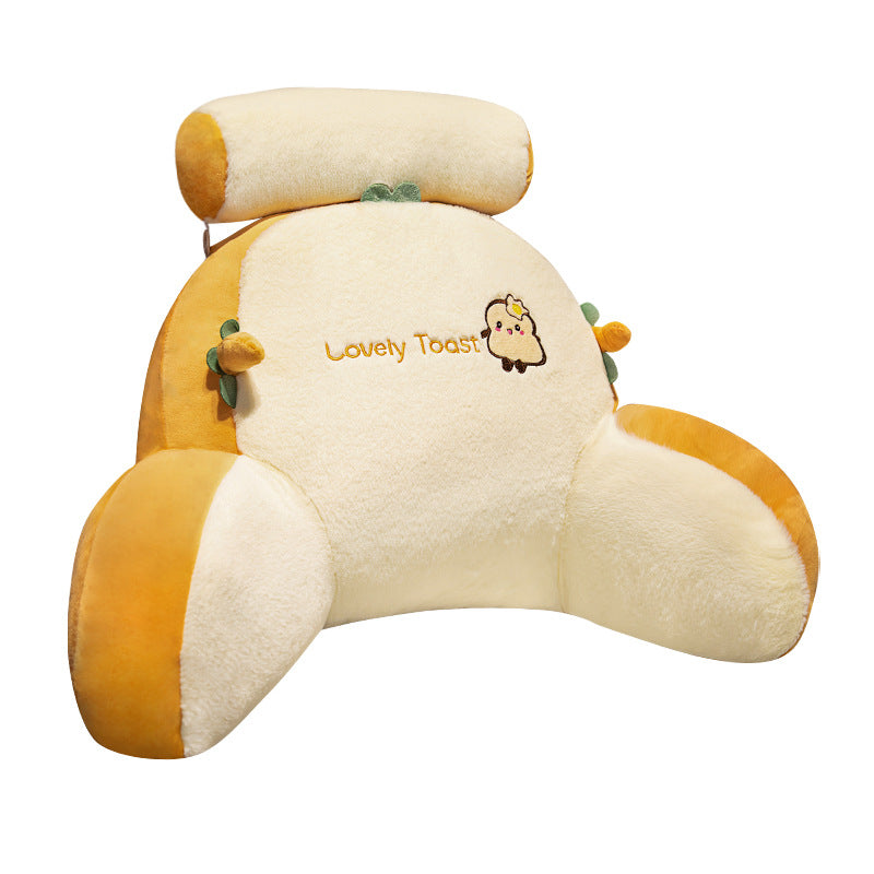 Plush back support cushion in dolphin design Bowlift