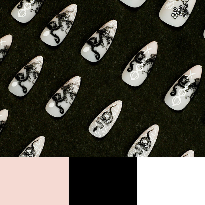 Artistic nail designs with animal motifs Bowlift